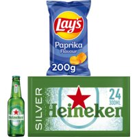 Een afbeelding van Heineken Silver Lay's bier chips pakket