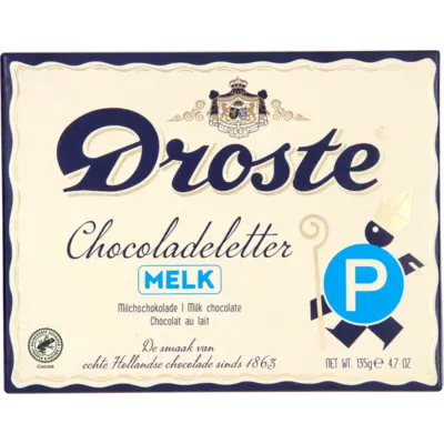pdp-image-Droste Chocoladeletter melk M, P, S