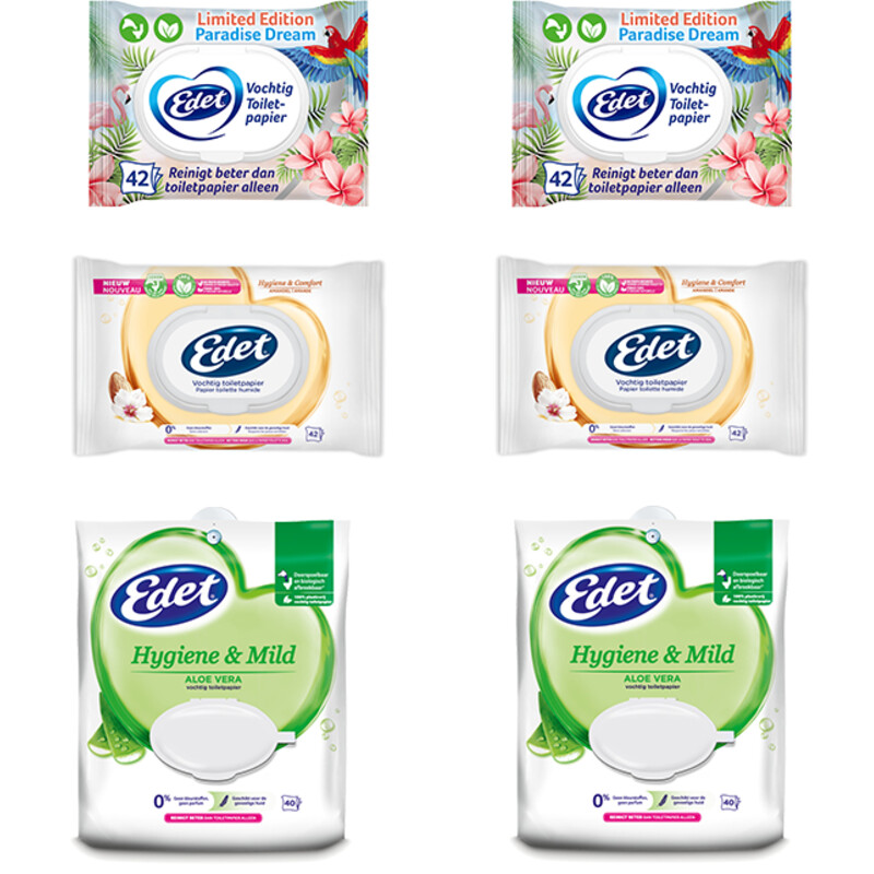 Een afbeelding van Edet vochtig toiletpapier pakket