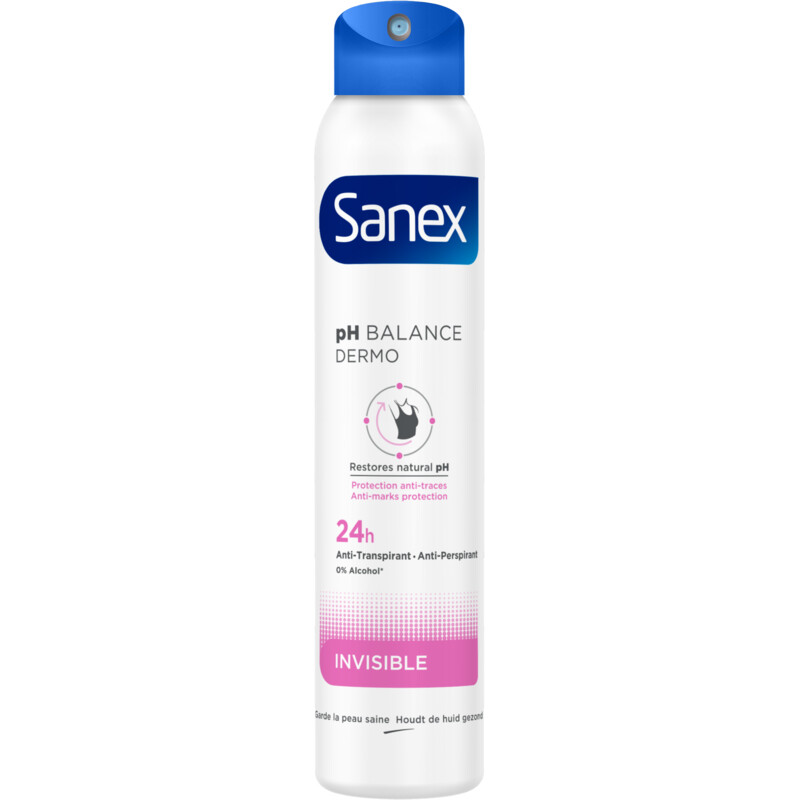 Een afbeelding van Sanex Dermo invisible deodorant spray