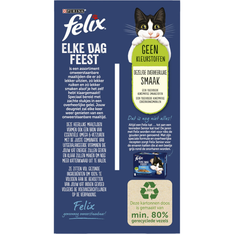Een afbeelding van Felix Elke dag feest countryside gelei