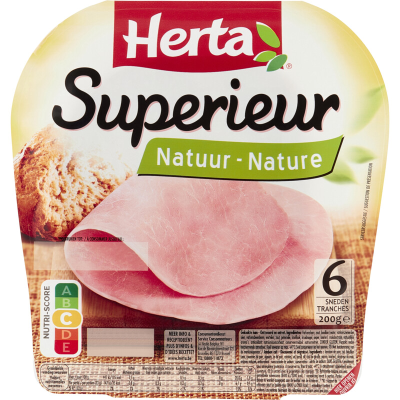 Een afbeelding van Herta Ham superieur 6 sneden bel