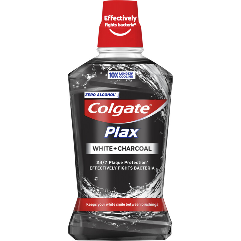 Een afbeelding van Colgate Plax white charcoal mondwater