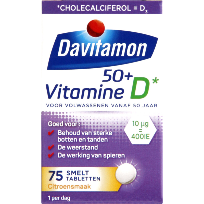 Een afbeelding van Davitamon Vitamine D 50+
