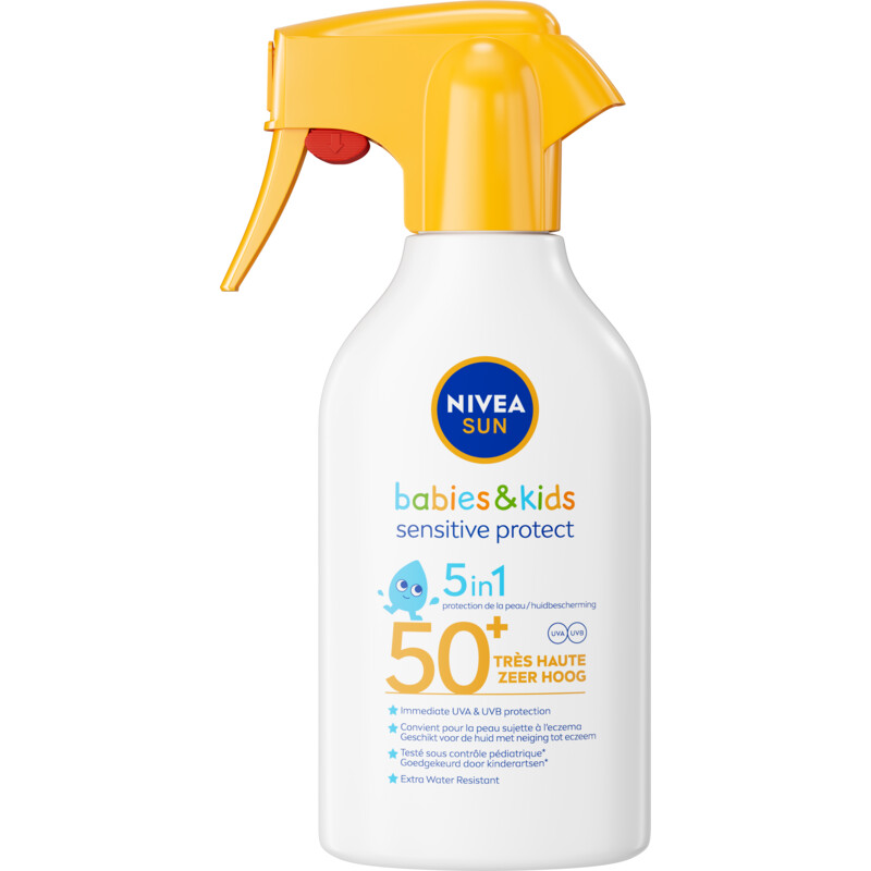 Een afbeelding van Nivea Sun Babies&kids sensitive zonnespray spf50+