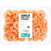 Een afbeelding van AH Garnalen sweet chili & paprika