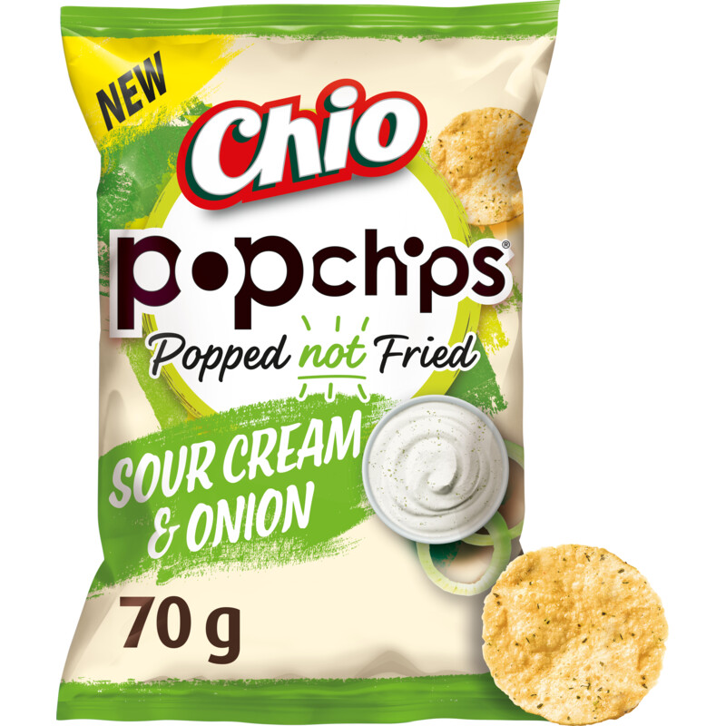 Een afbeelding van Chio Popchips sour cream & onion