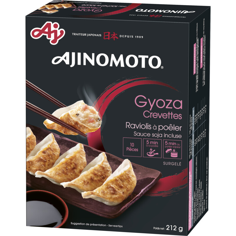 Een afbeelding van Ajinomoto Gyoza prawn & soy sauce