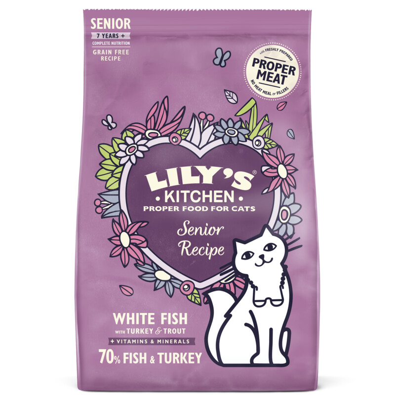 Een afbeelding van Lily's Kitchen Senior recipe white fish turkey&trout