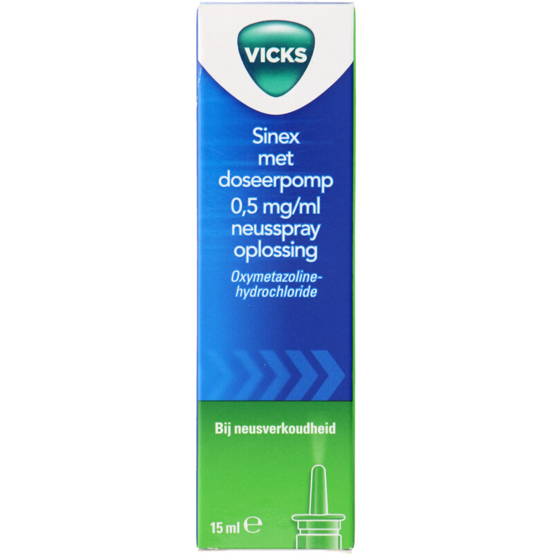 Een afbeelding van Vicks Sinex neusspray met doseerpomp