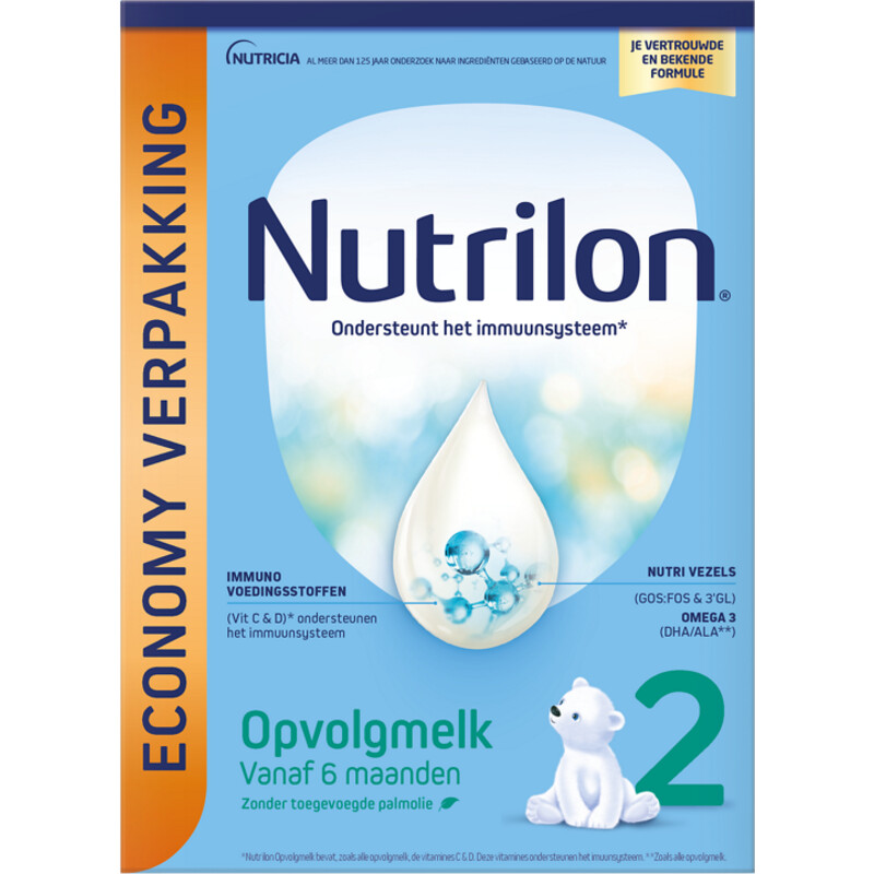Nutrilon 2 opvolgmelk economy verpakking 6+ mnd bestellen | Albert Heijn