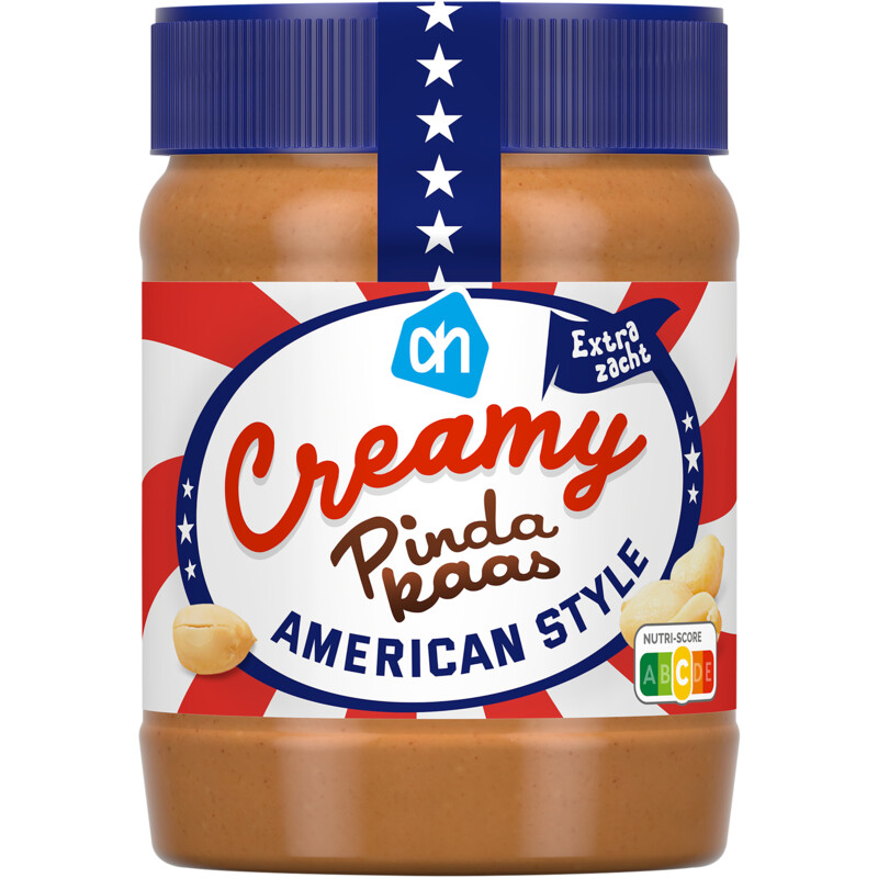 Een afbeelding van AH Creamy pindakaas American style