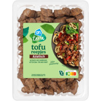 Een afbeelding van AH Terra Plantaardige tofu reepjes Aziatisch