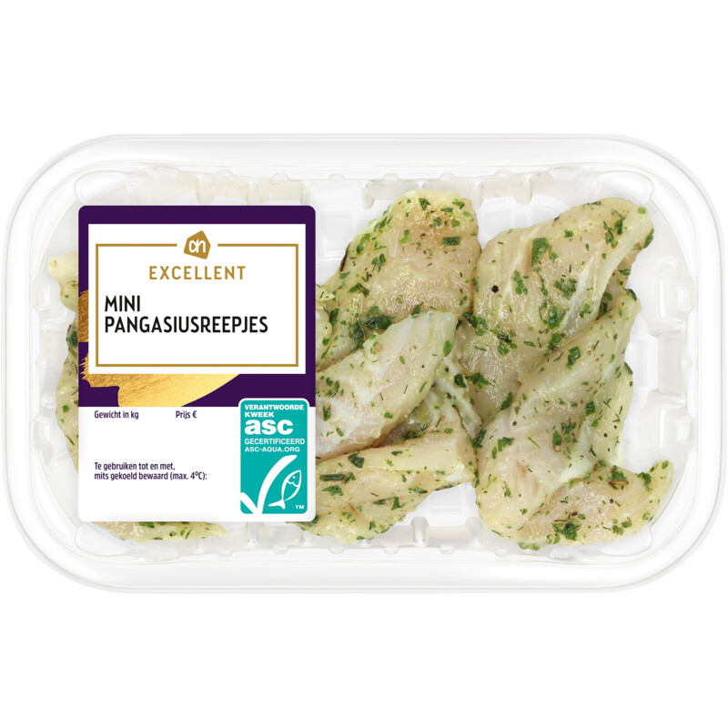 Een afbeelding van AH Excellent Mini pangasiusreepjes