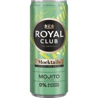 Een afbeelding van Royal Club Mocktails mojito flavour 0% alcohol
