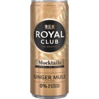 Een afbeelding van Royal Club Mocktails ginger mule flavour 0% alcohol