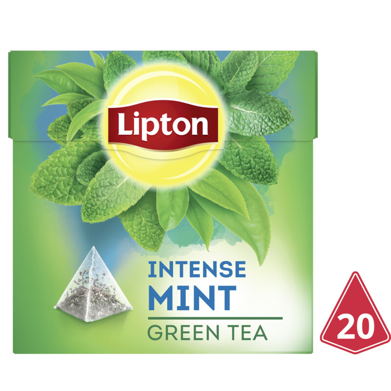 Een afbeelding van Lipton Intense mint green tea