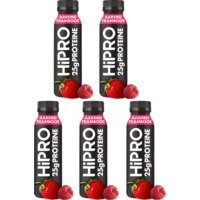 Een afbeelding van HiPRO Protein drink framboos aardbei 5-pack