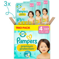Een afbeelding van Pampers Premium protection luiers 4 trio pack