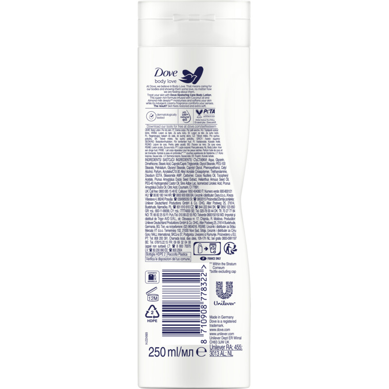 Een afbeelding van Dove Nourishing secrets restoring bodylotion