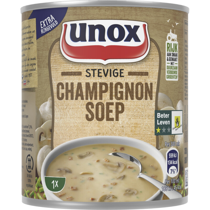 Een afbeelding van Unox Stevige champignonsoep