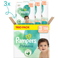 Een afbeelding van Pampers Harmonie luiers maat 3 trio pack