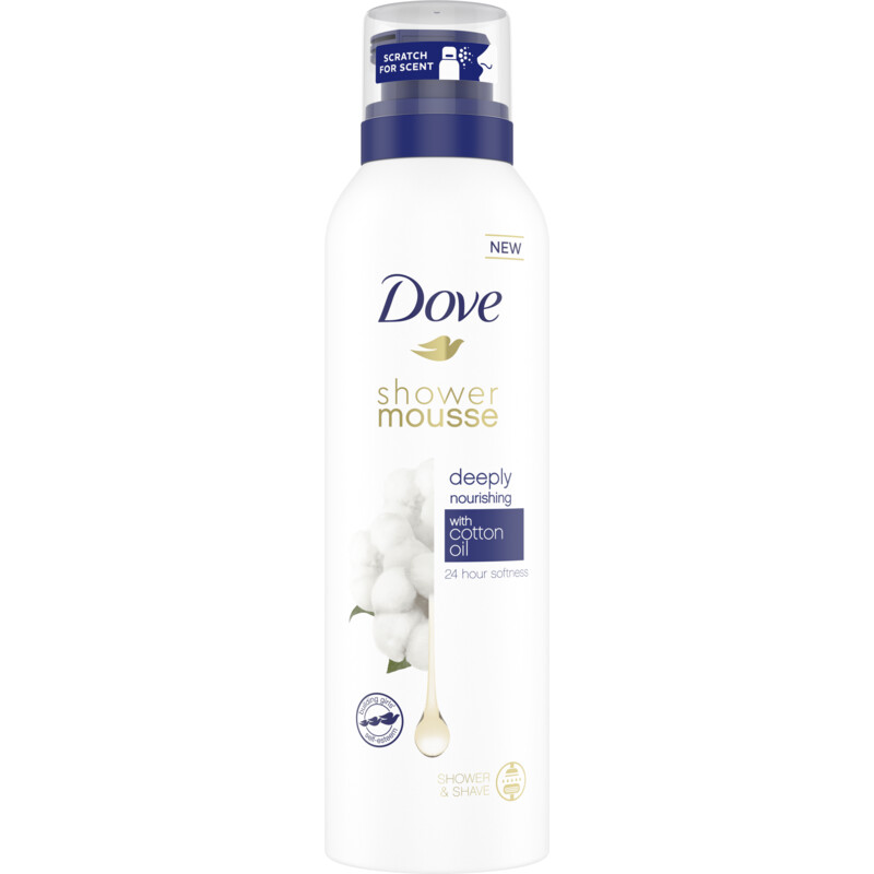 Een afbeelding van Dove Deeply nourishing shower mousse