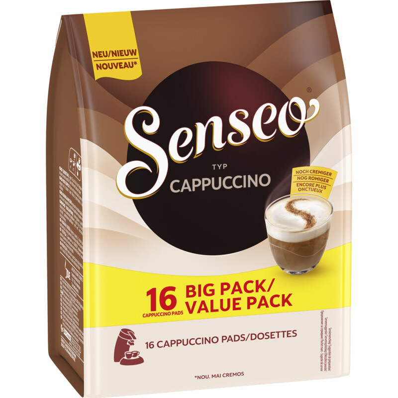 Een afbeelding van Senseo Cappuccino koffiepads voordeelpak