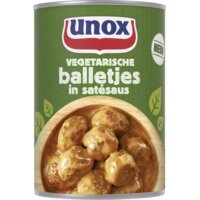 Een afbeelding van Unox Vegetarische balletjes in satésaus