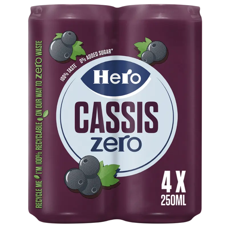 Hero Cassis zero 4-pack