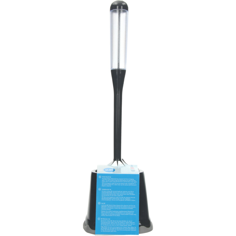 Een afbeelding van Sorbo Quick&easy toiletborstelset zwart