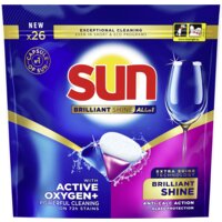 Een afbeelding van Sun Brilliant shine all-in-1 vaatwascapsules