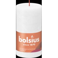 Een afbeelding van Bolsius Rustieke kaars wit 13cm