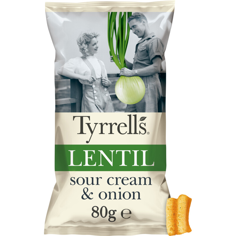 Een afbeelding van Tyrrells Lentil sour cream & onion