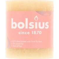 Bolsius Rustieke kaars beige 8cm