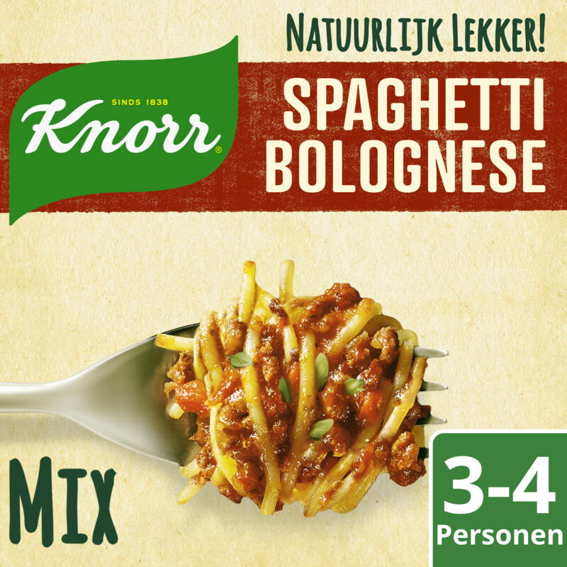 Een afbeelding van Knorr Natuurlijk lekker spaghetti bolognese