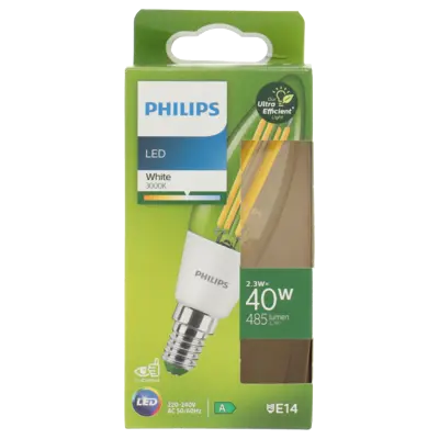 pdp-image-Philips Led fil kaars E14 40W white 3000k