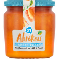 Een afbeelding van AH Fruitspread abrikoos 81%