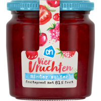 Afbeelding van Fruitspread viervrucht 81%