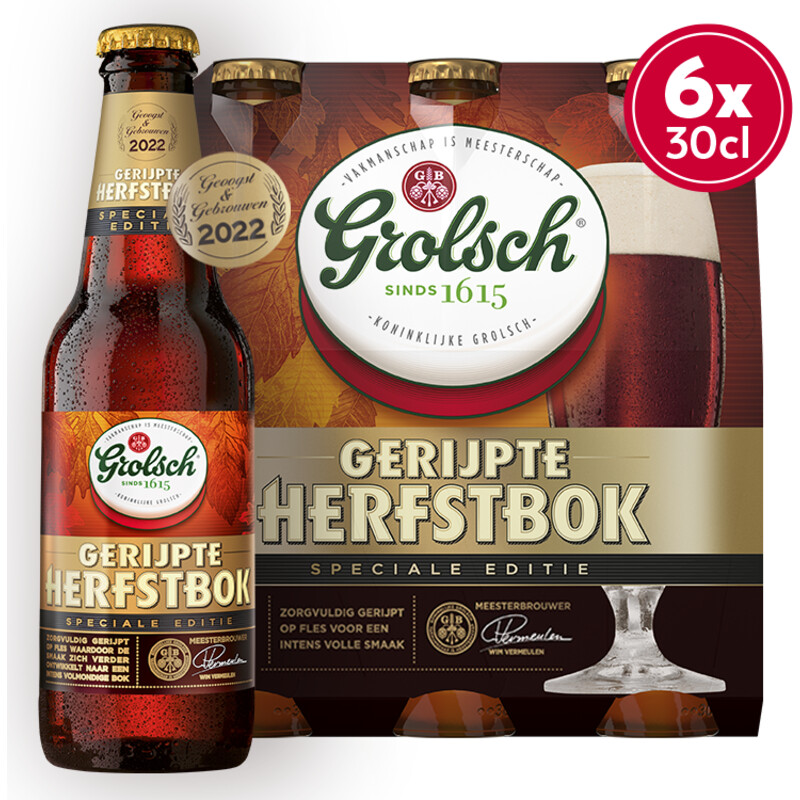 Een afbeelding van Grolsch Gerijpte herfstbok speciaalbier 6-pack