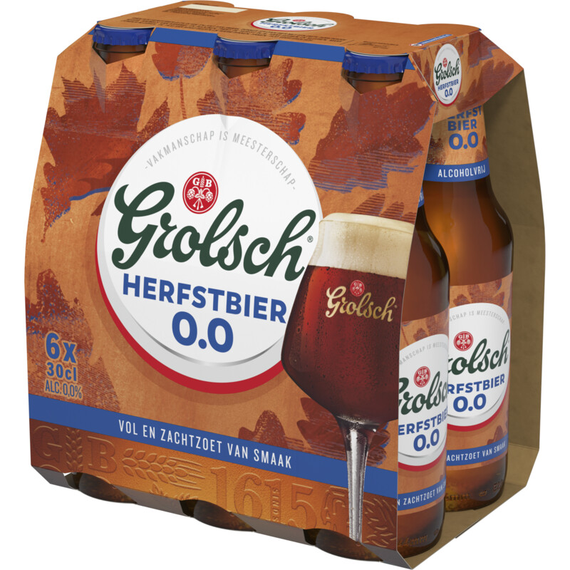 Een afbeelding van Grolsch Herfstbier 0.0% 6-pack