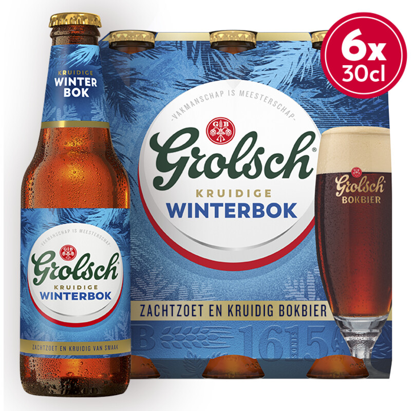 Een afbeelding van Grolsch Winterbok speciaalbier 6-pack