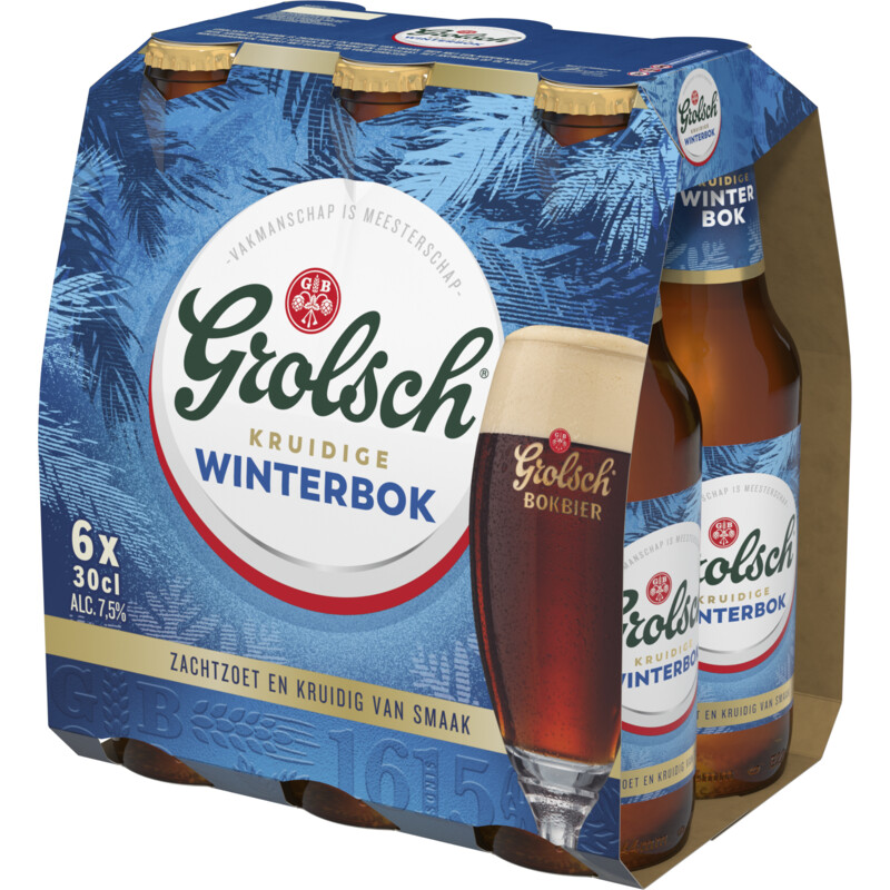 Een afbeelding van Grolsch Winterbok speciaalbier 6-pack