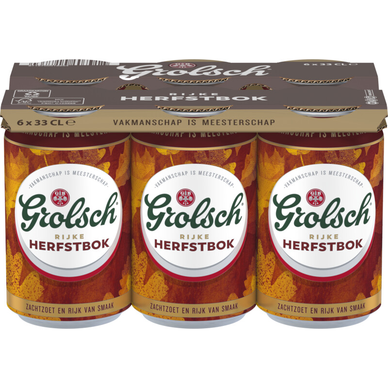Een afbeelding van Grolsch Herfstbock 6-pack