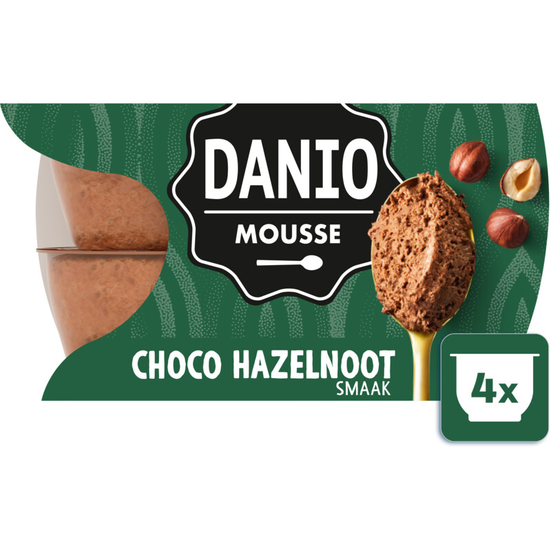 Een afbeelding van Danio Mousse choco met hazelnootsmaak