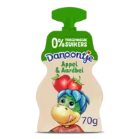 Danoontje Knijpyoghurt appel en aardbei