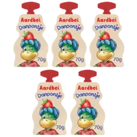 Danoontje Knijpyoghurt aardbei 5-pack