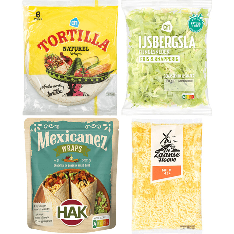 Een afbeelding van Hak Mexicanez wraps maaltijdpakket