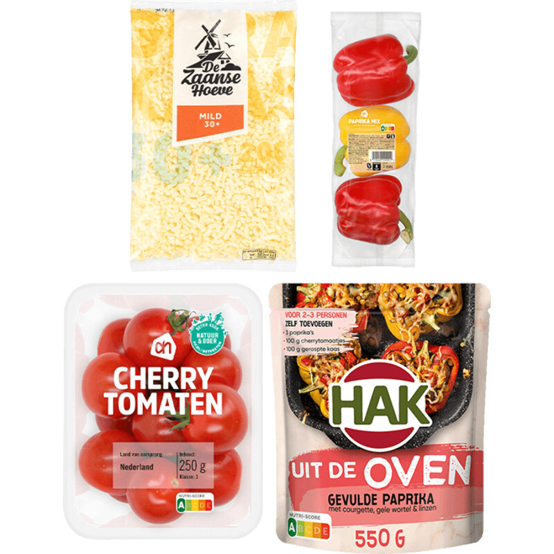 Een afbeelding van Hak Gevulde paprika's compleet pakket