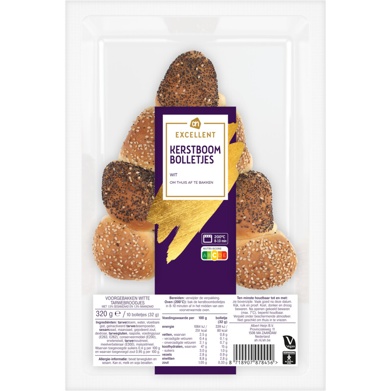 Een afbeelding van AH Excellent Kerstboombolletjes wit